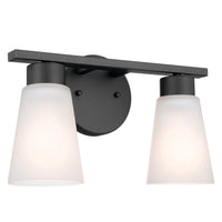 Stamos Vanity Cone Light Black 2 Light