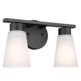 Stamos Vanity Cone Light Black 2 Light