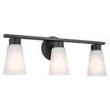 Stamos Vanity Cone Light Black 3 Light