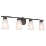 Stamos Vanity Cone Light Olde Bronze 4 Light
