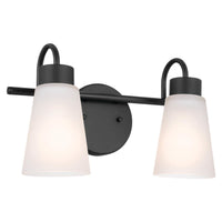 Erma Vanity Light Black 2 Light
