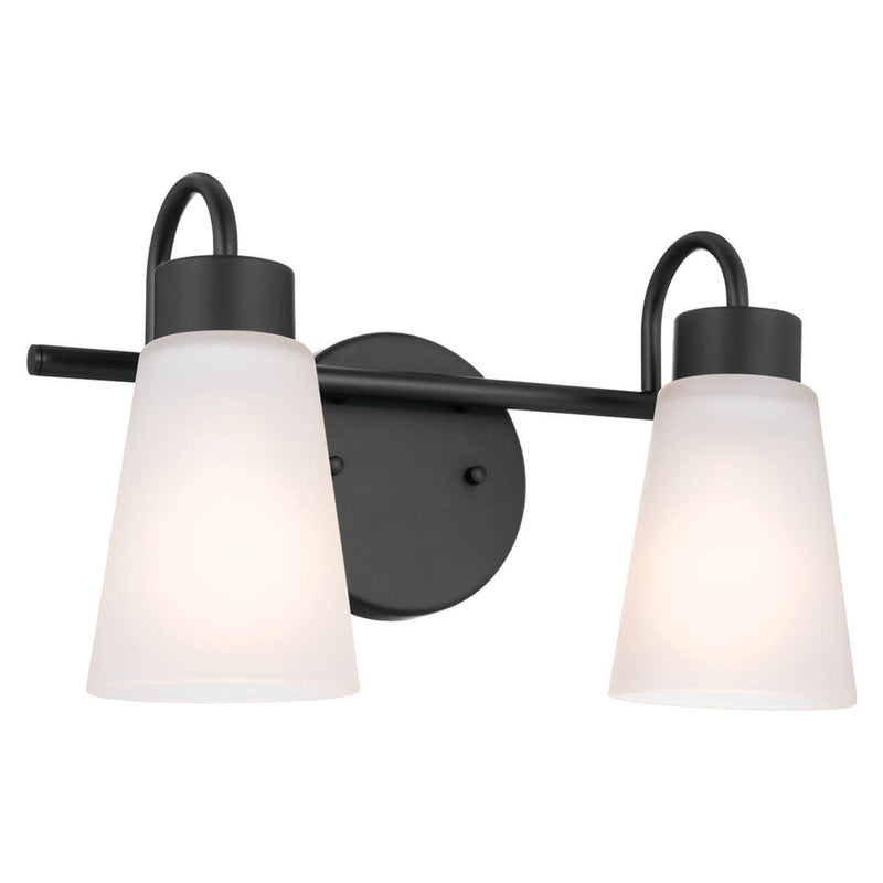 Erma Vanity Light Black 2 Light