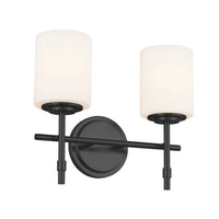 Ali Vanity Light Black 2 Light