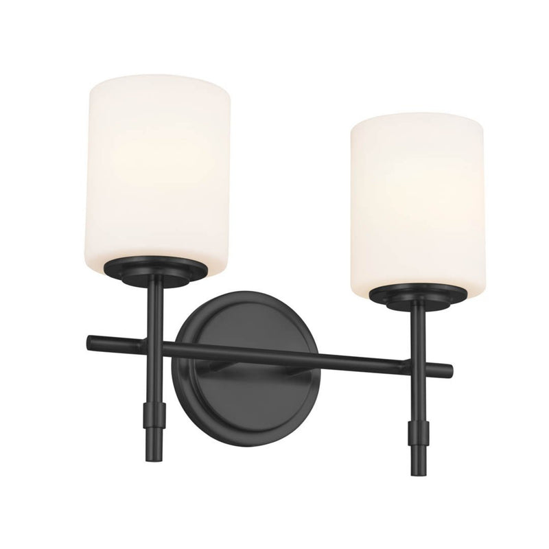 Ali Vanity Light Black 2 Light