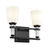 Rosalind Vanity Light Black 2 Light