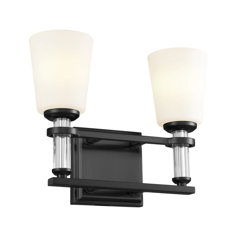 Rosalind Vanity Light Black 2 Light