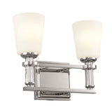 Rosalind Vanity Light Polished Nickel 2 Light