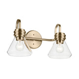 Farum Vanity Cone Light Champagne Bronze 2 Light