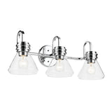Farum Cone Vanity Light Chrome 3 Light