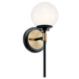 Benno Wall Sconce Black & Champagne Bronze