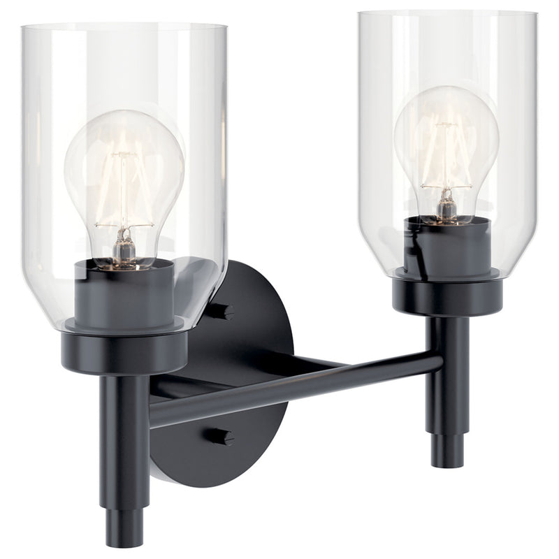 Madden Vanity Light Black 2 Light