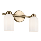Shae Vanity Cylinder Light Champagne Bronze 2 Light