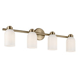 Shae Cylinder Vanity Light Champagne Bronze 4 Light