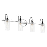 Kavi Vanity Cylinder Light Chrome 4 Light