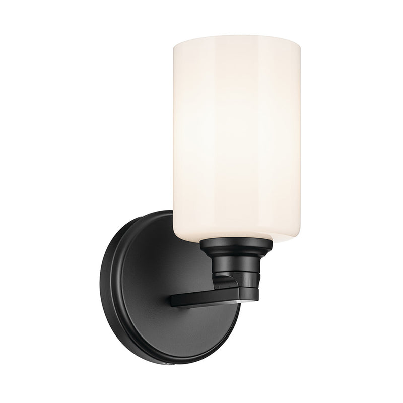 Gioe Wall Cylinder Sconce Black