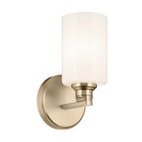 Gioe Wall Cylinder Sconce Champagne Bronze