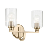 Gioe Vanity Cylinder Light Champagne Bronze 2 Light