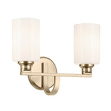 Gioe Vanity Cylinder Light Champagne Bronze 2 Light