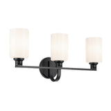 Gioe Vanity Cylinder Light Black 3 Light