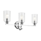 Gioe Cylinder Vanity Light Chrome 3 Light