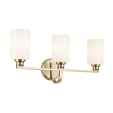 Gioe Vanity Cylinder Light Champagne Bronze 3 Light