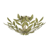 Broche 20.75'' Champagne Green Tea Semi Flush Mount by Crystorama