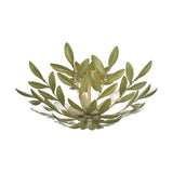 Broche 20.75'' Champagne Green Tea Semi Flush Mount by Crystorama