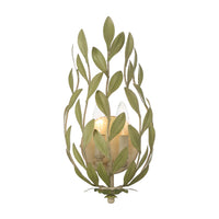 Broche 8.25'' Champagne Green Tea Sconce by Crystorama