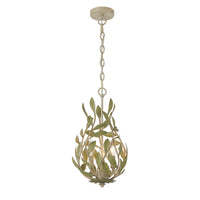 Broche 9'' Champagne Green Tea Chandelier by Crystorama