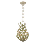 Broche 9'' Champagne Green Tea Chandelier by Crystorama