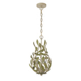 Broche 9'' Champagne Green Tea Chandelier by Crystorama