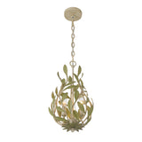 Broche 9'' Champagne Green Tea Chandelier by Crystorama