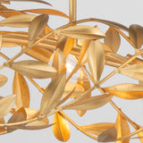 Broche 50.5'' Antique Gold Linear Chandelier by Crystorama