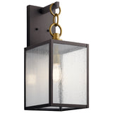 Lahden Outdoor Wall Light Weathered Zinc 9 inch / 1 Light