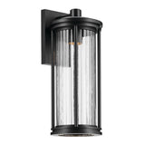 Barras Cylinder Outdoor Wall Light Black 8.5 Inch