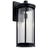 Barras Cylinder Outdoor Wall Light Black 8.5 Inch
