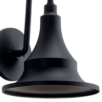 Hampshire Outdoor Wall Bell Light Textured Black