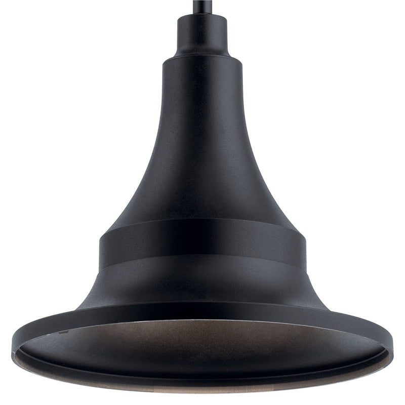 Hampshire Outdoor Hanging Bell Hanging Light Textured Black 12 Inch