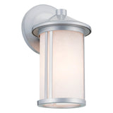 Lombard Outdoor Wall Light Brushed Aluminum 5.5 Inch
