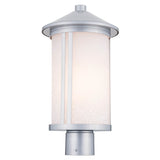 Lombard Lantern Post Lantern Outdoor Wall Light Brushed Aluminum