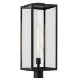Branner Post Lantern Outdoor Wall Light Textured Black