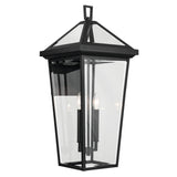 Regence Outdoor Wall Light Textured Black 26 Inch