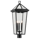 Regence Post Lantern Outdoor Wall Light Textured Black