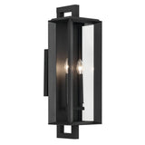 Kroft Outdoor Wall Light Textured Black 8 inch / 2 Light