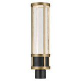 Camillo Post Lantern Outdoor Wall Light Textured Black