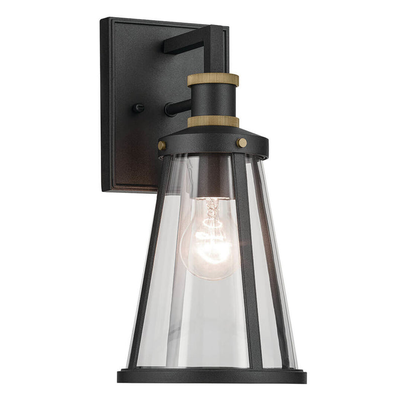 Talman Outdoor Wall Light Textured Black 7 Inch