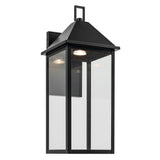 Prin Rectangle Outdoor Wall Light Black 9 Inch