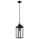 Prin Outdoor Hanging Rectangle Hanging Light Black