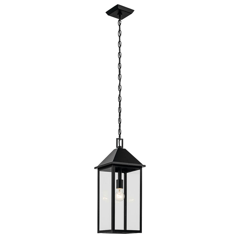 Prin Outdoor Hanging Rectangle Light Black