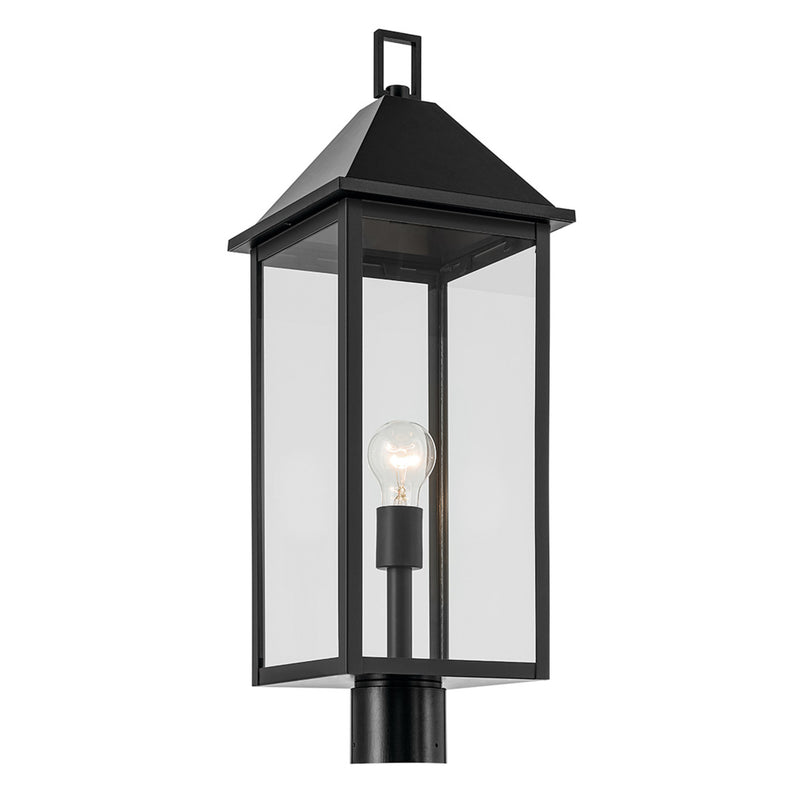 Prin Rectangle Post Lantern Outdoor Wall Light Black